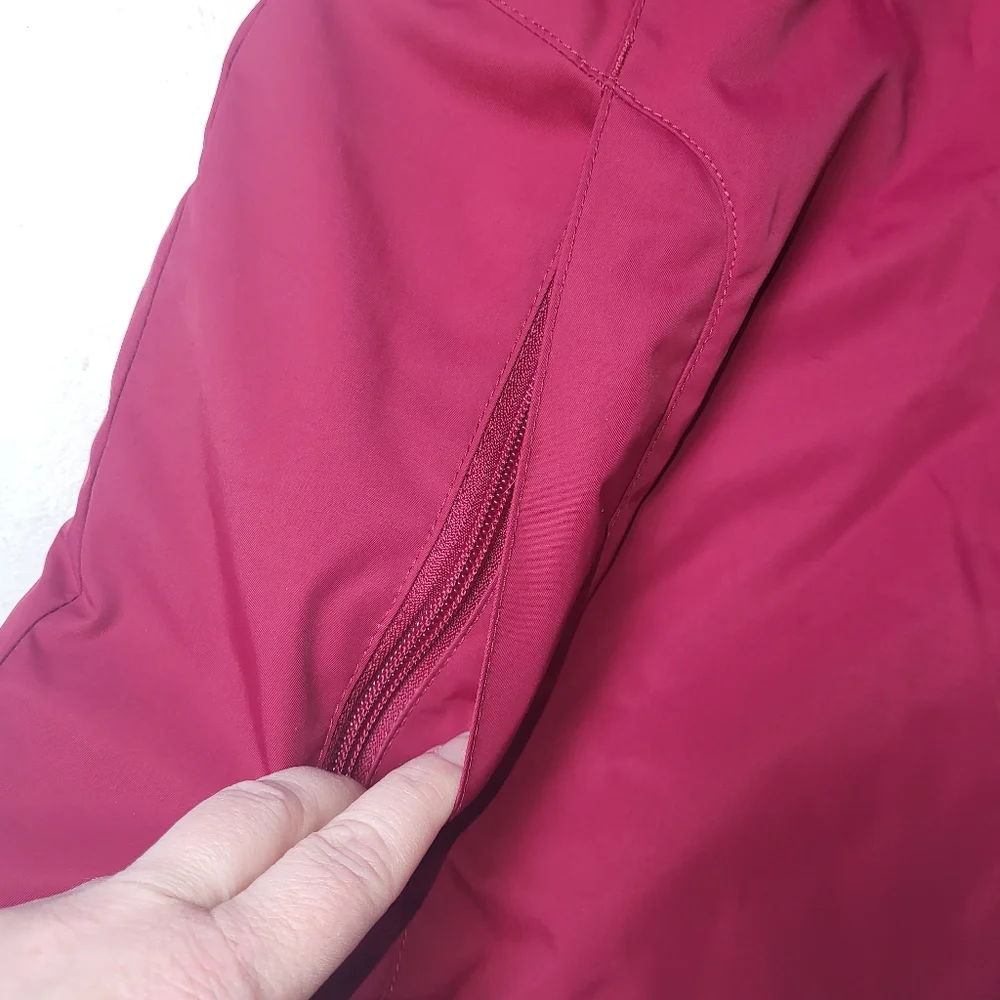 LL Bean Women's Winter Warmer Jacket Size Medium Regular‎ Red Lined